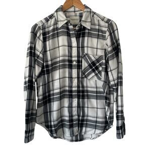 Abercrombie & Fitch Womens Flannel Button Up Soft A&F Collection Plaid Small